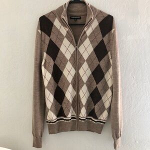 Express • Argyles zip up sweater